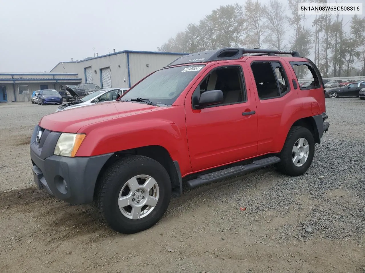 2008 Nissan Xterra Off Road VIN: 5N1AN08W68C508316 Lot: 72765554