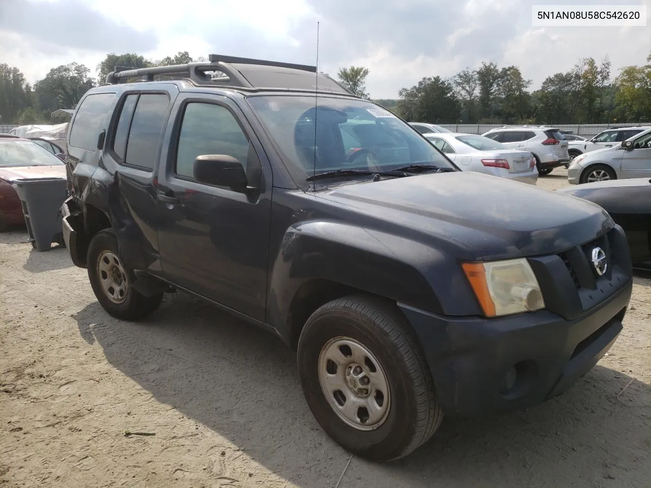 2008 Nissan Xterra Off Road VIN: 5N1AN08U58C542620 Lot: 72892634