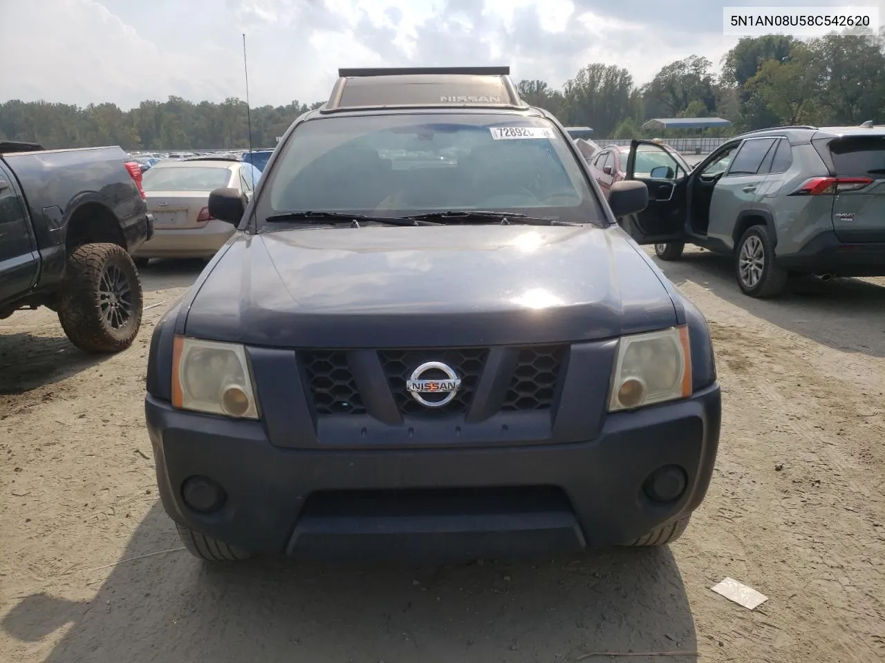 2008 Nissan Xterra Off Road VIN: 5N1AN08U58C542620 Lot: 72892634