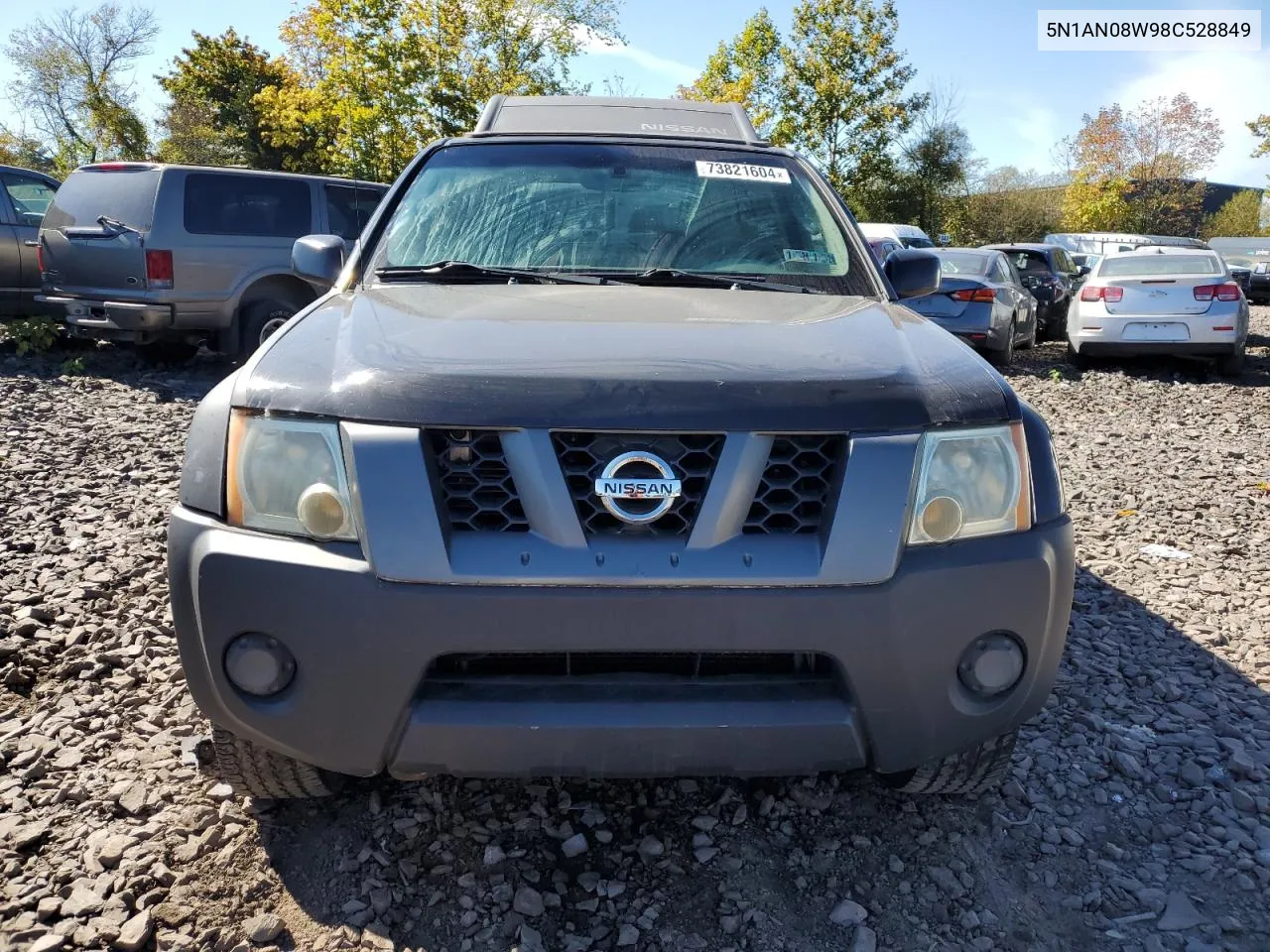 2008 Nissan Xterra Off Road VIN: 5N1AN08W98C528849 Lot: 73821604