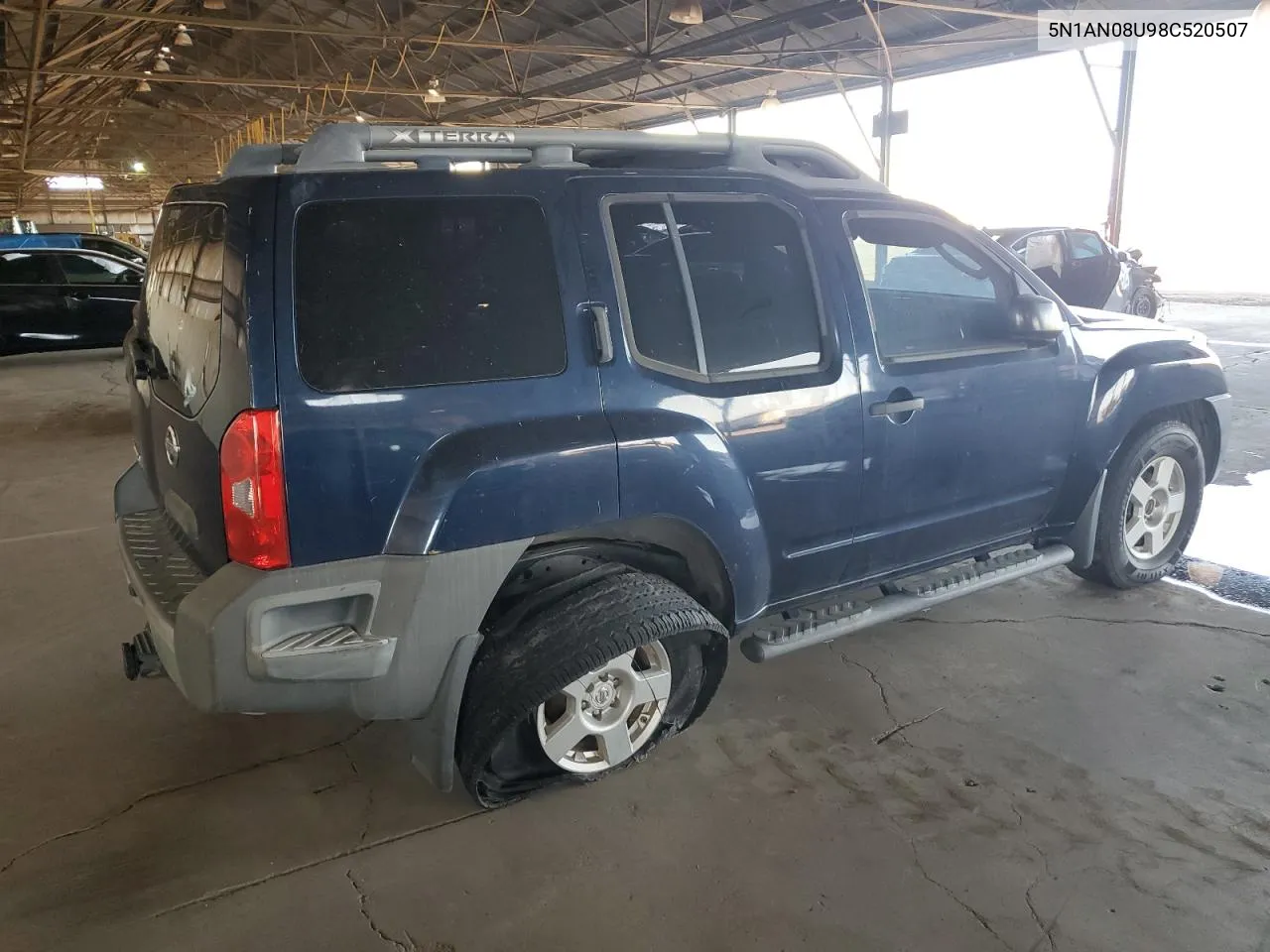 2008 Nissan Xterra Off Road VIN: 5N1AN08U98C520507 Lot: 74091124