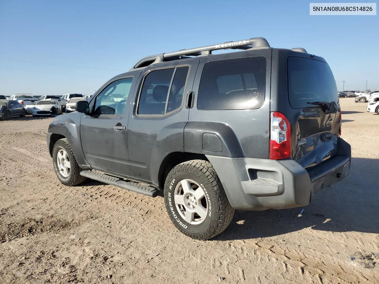 2008 Nissan Xterra Off Road VIN: 5N1AN08U68C514826 Lot: 74206964