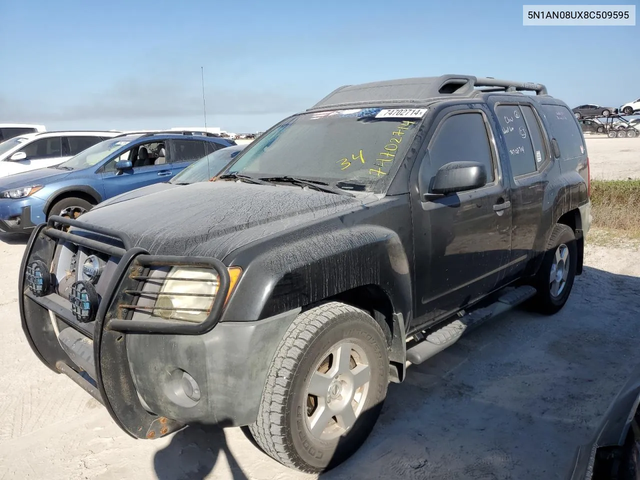 2008 Nissan Xterra Off Road VIN: 5N1AN08UX8C509595 Lot: 74702714