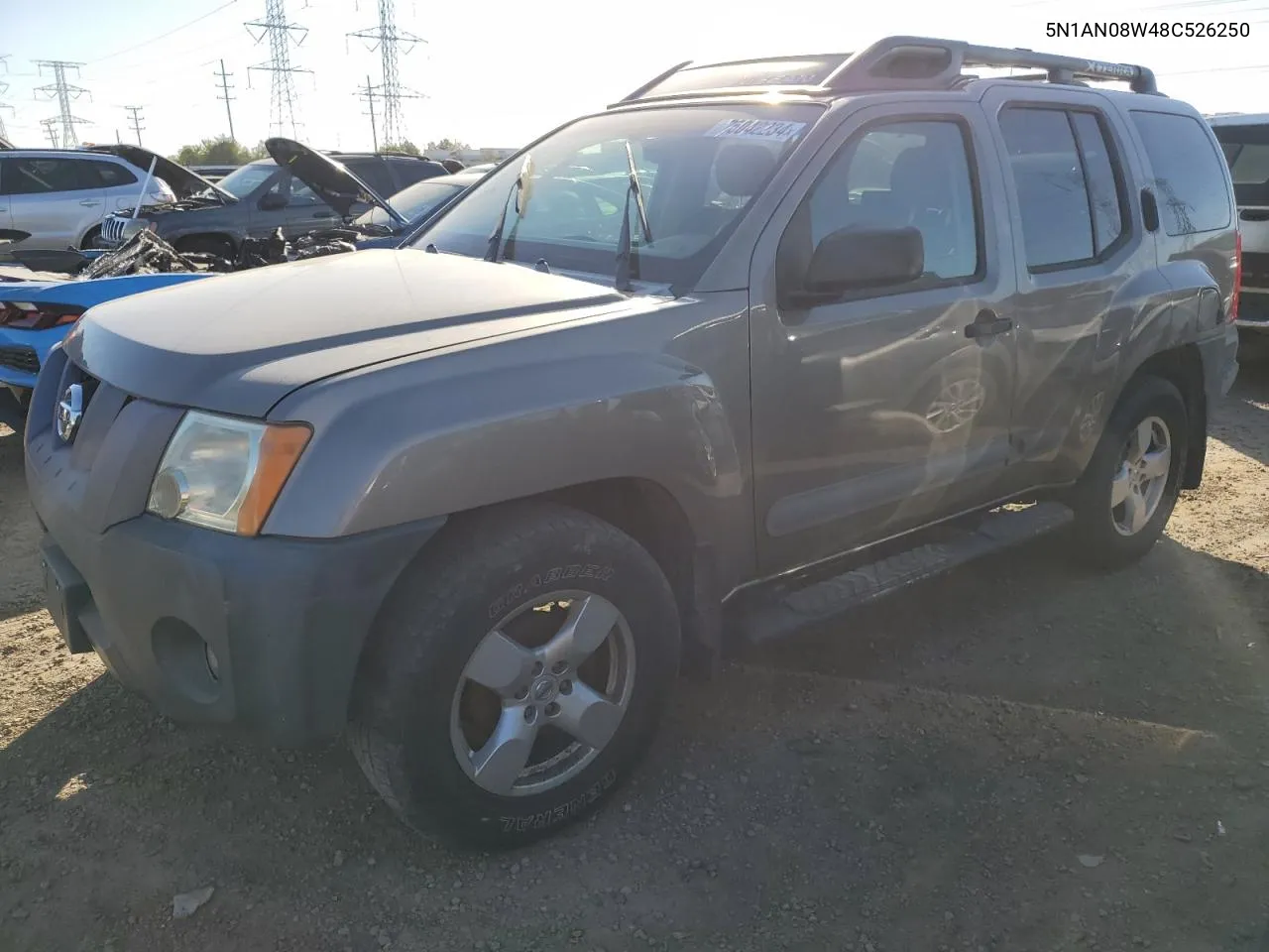 2008 Nissan Xterra Off Road VIN: 5N1AN08W48C526250 Lot: 75042234