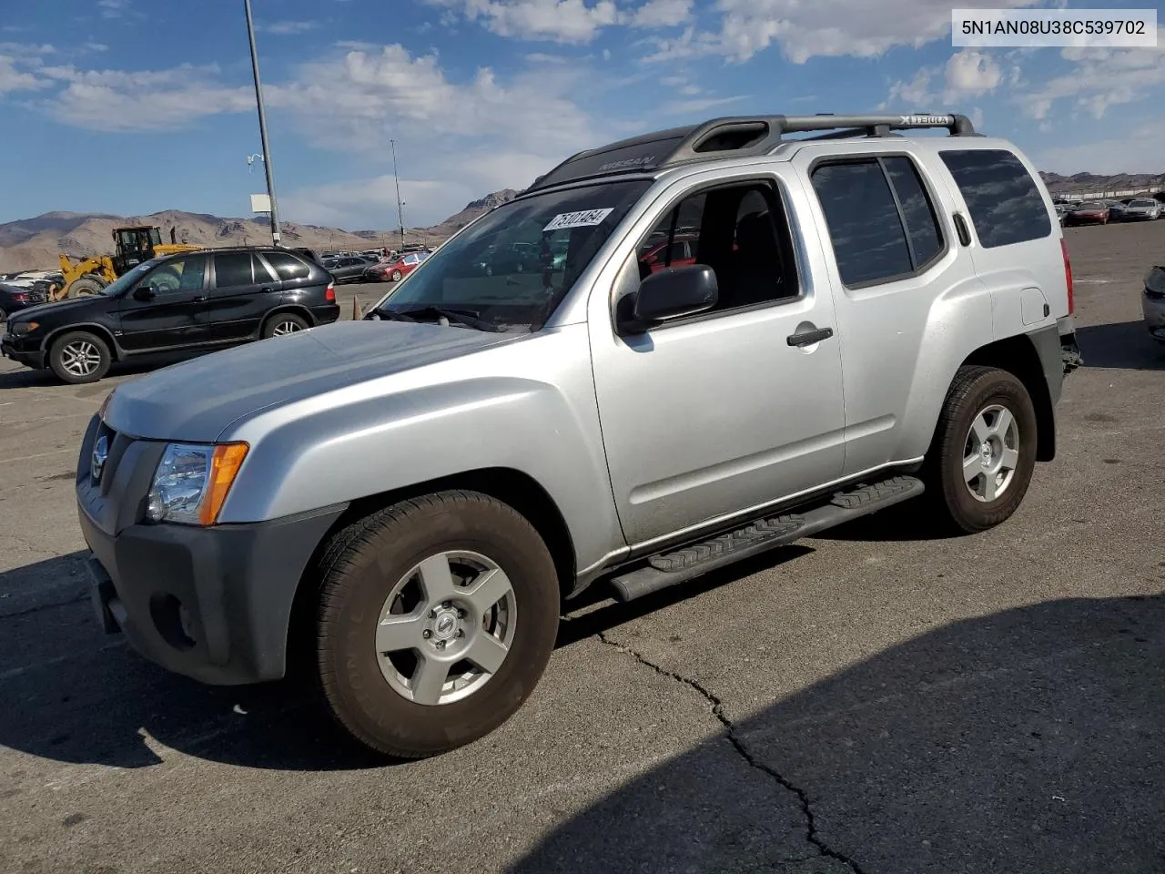 2008 Nissan Xterra Off Road VIN: 5N1AN08U38C539702 Lot: 75101464