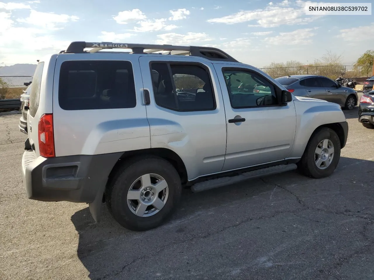 2008 Nissan Xterra Off Road VIN: 5N1AN08U38C539702 Lot: 75101464