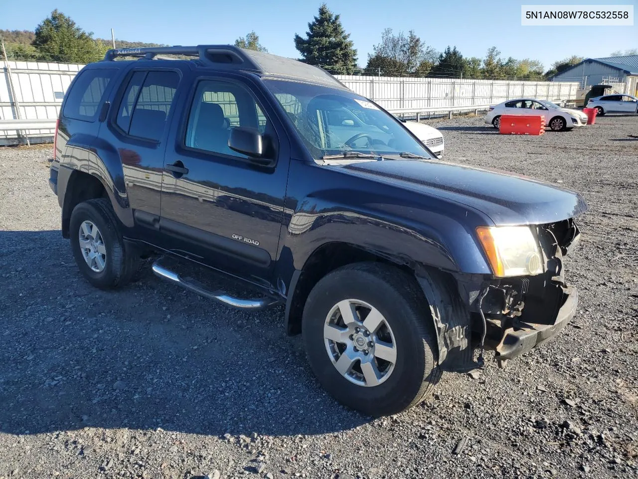 2008 Nissan Xterra Off Road VIN: 5N1AN08W78C532558 Lot: 75438474