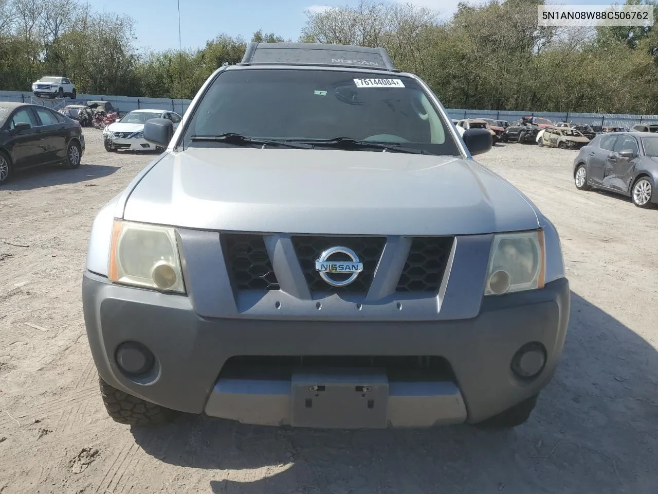 2008 Nissan Xterra Off Road VIN: 5N1AN08W88C506762 Lot: 76144084