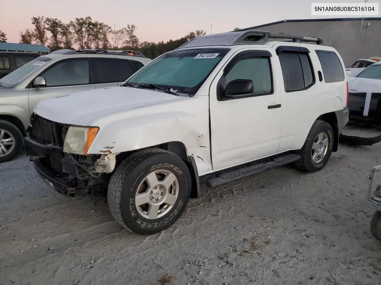 2008 Nissan Xterra Off Road VIN: 5N1AN08U08C516104 Lot: 76421034