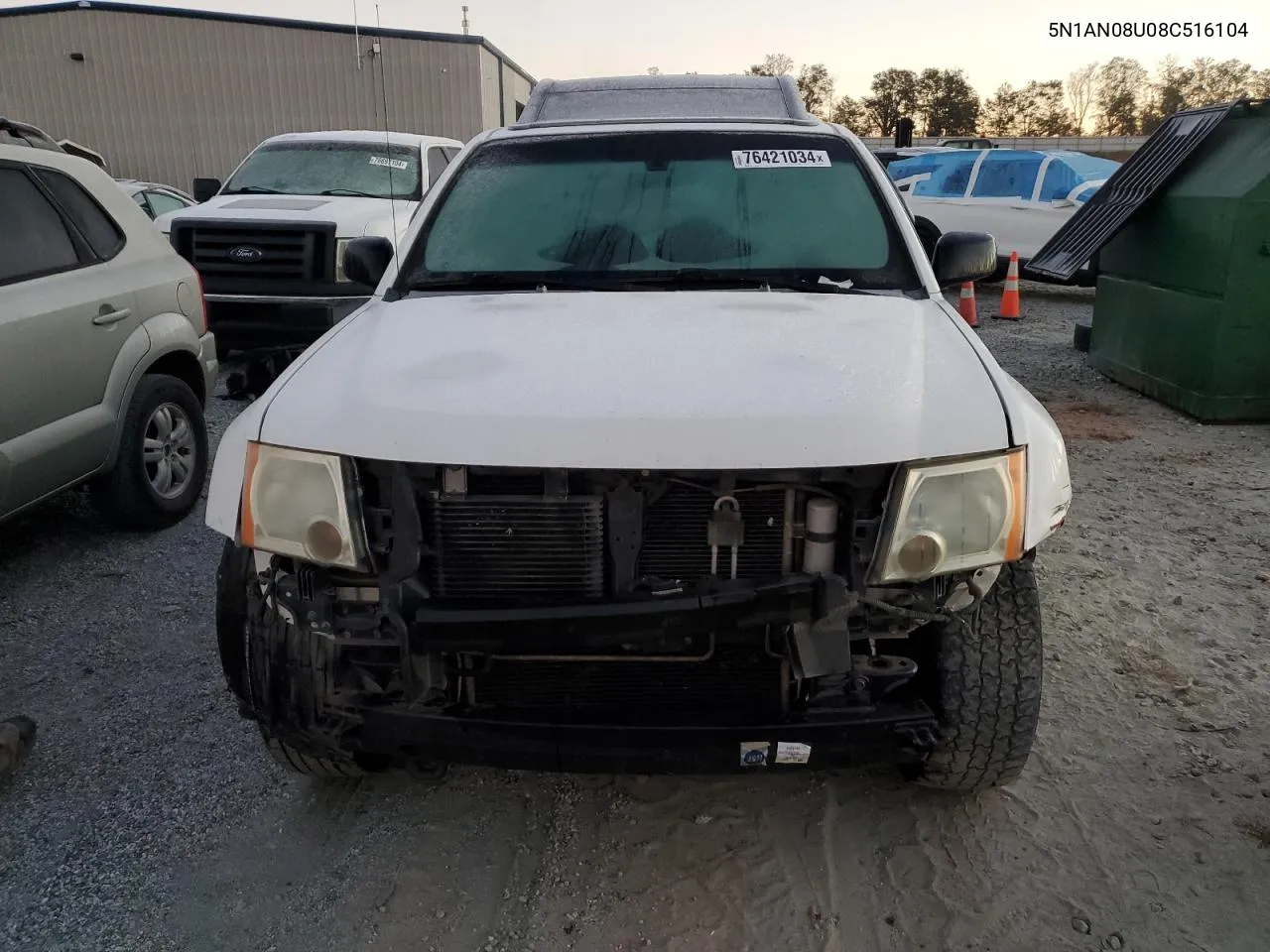 2008 Nissan Xterra Off Road VIN: 5N1AN08U08C516104 Lot: 76421034