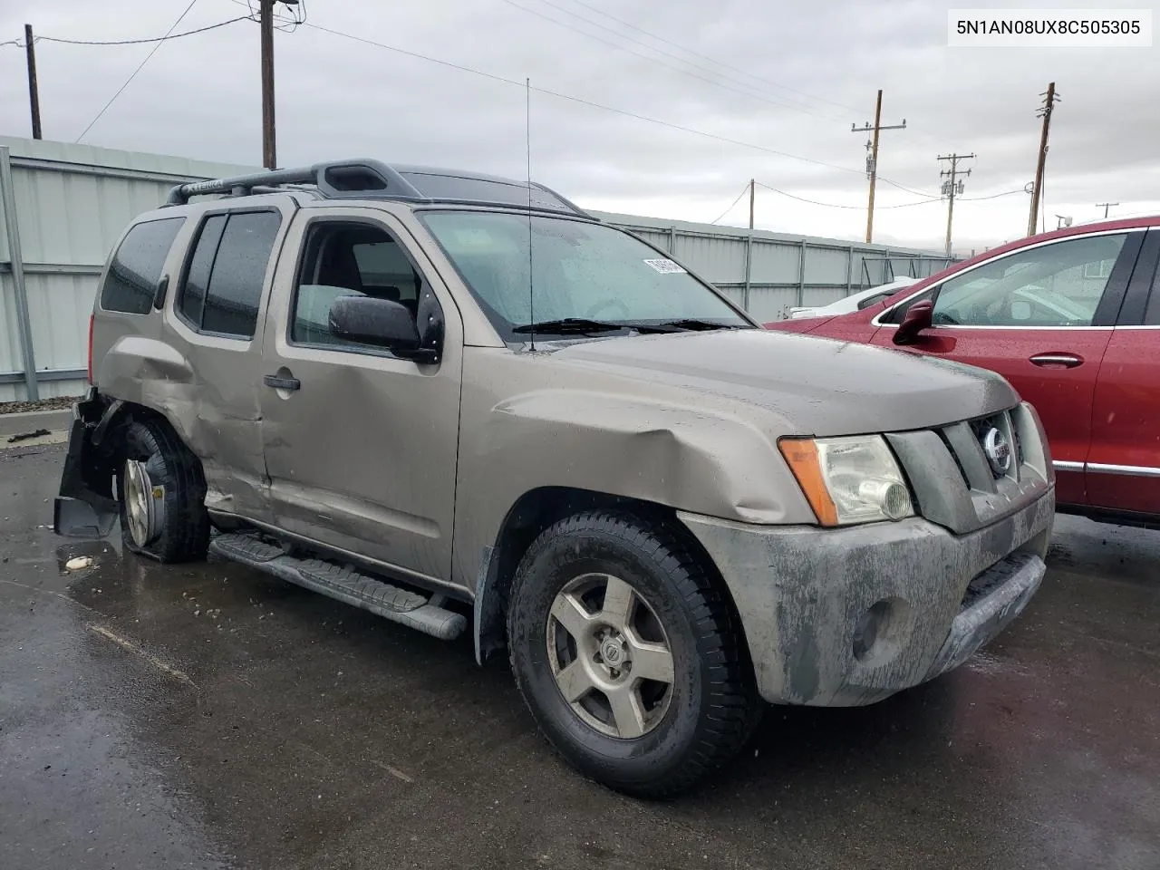 2008 Nissan Xterra Off Road VIN: 5N1AN08UX8C505305 Lot: 76486154