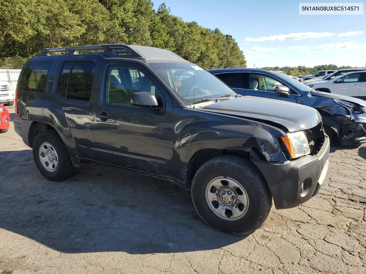 2008 Nissan Xterra Off Road VIN: 5N1AN08UX8C514571 Lot: 76498494