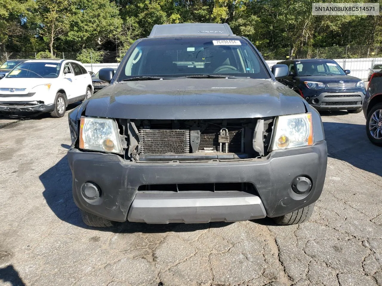 2008 Nissan Xterra Off Road VIN: 5N1AN08UX8C514571 Lot: 76498494