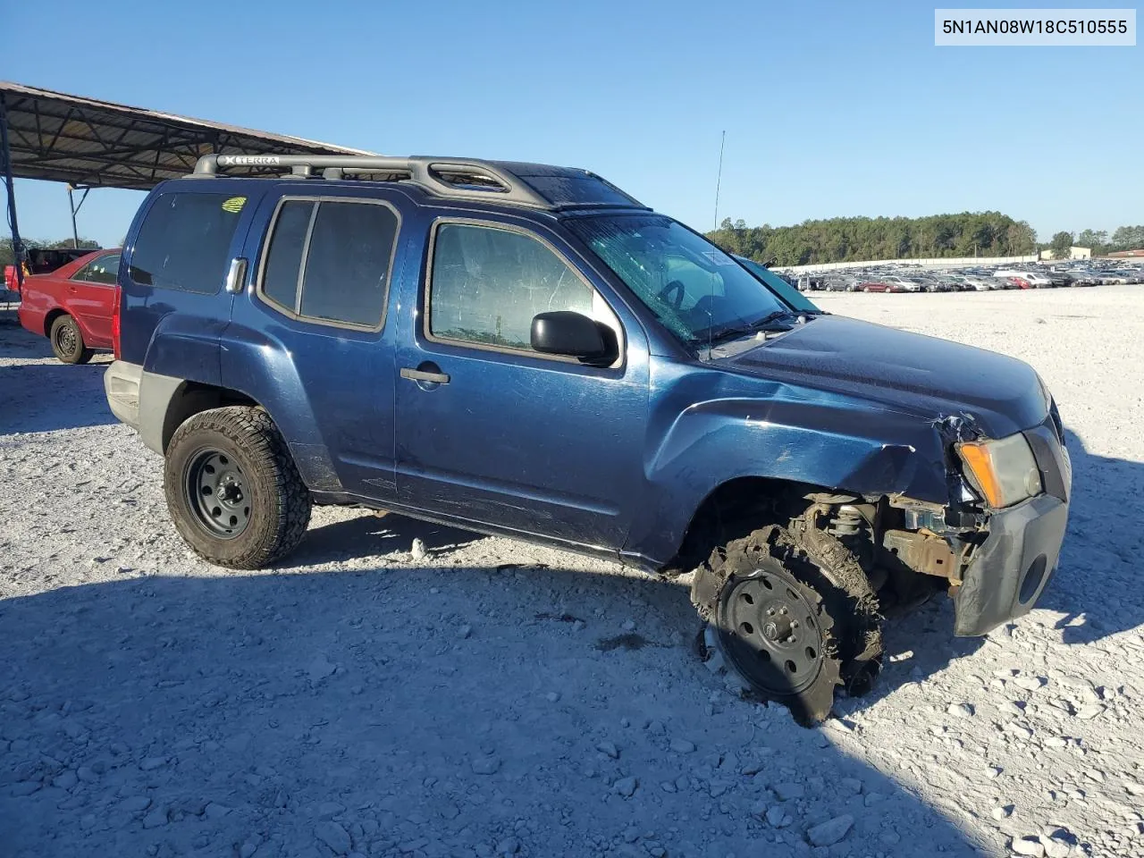 2008 Nissan Xterra Off Road VIN: 5N1AN08W18C510555 Lot: 76875224