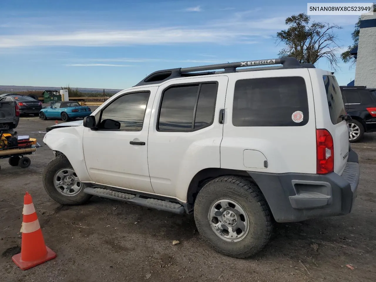 2008 Nissan Xterra Off Road VIN: 5N1AN08WX8C523949 Lot: 77026774