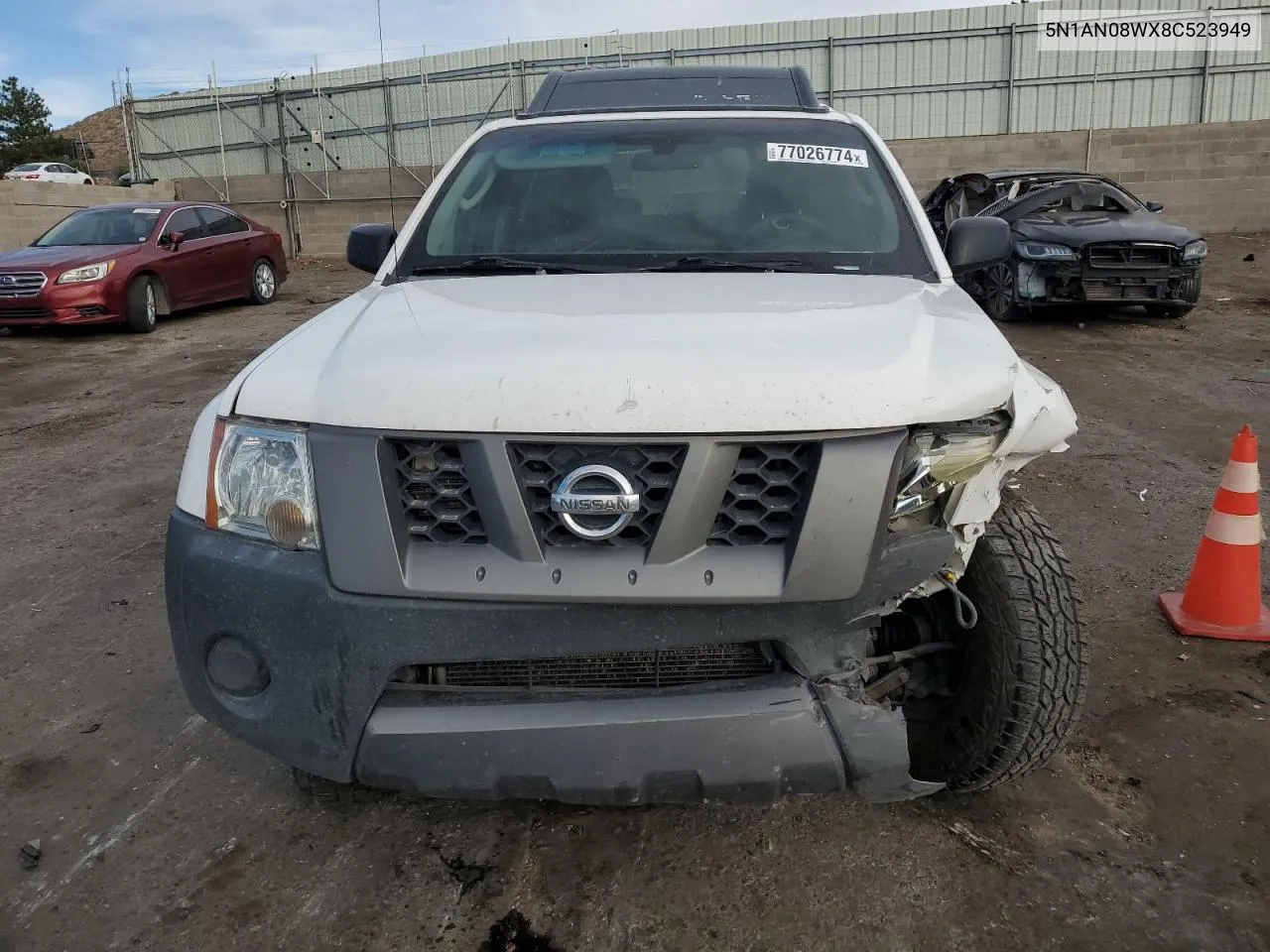 2008 Nissan Xterra Off Road VIN: 5N1AN08WX8C523949 Lot: 77026774