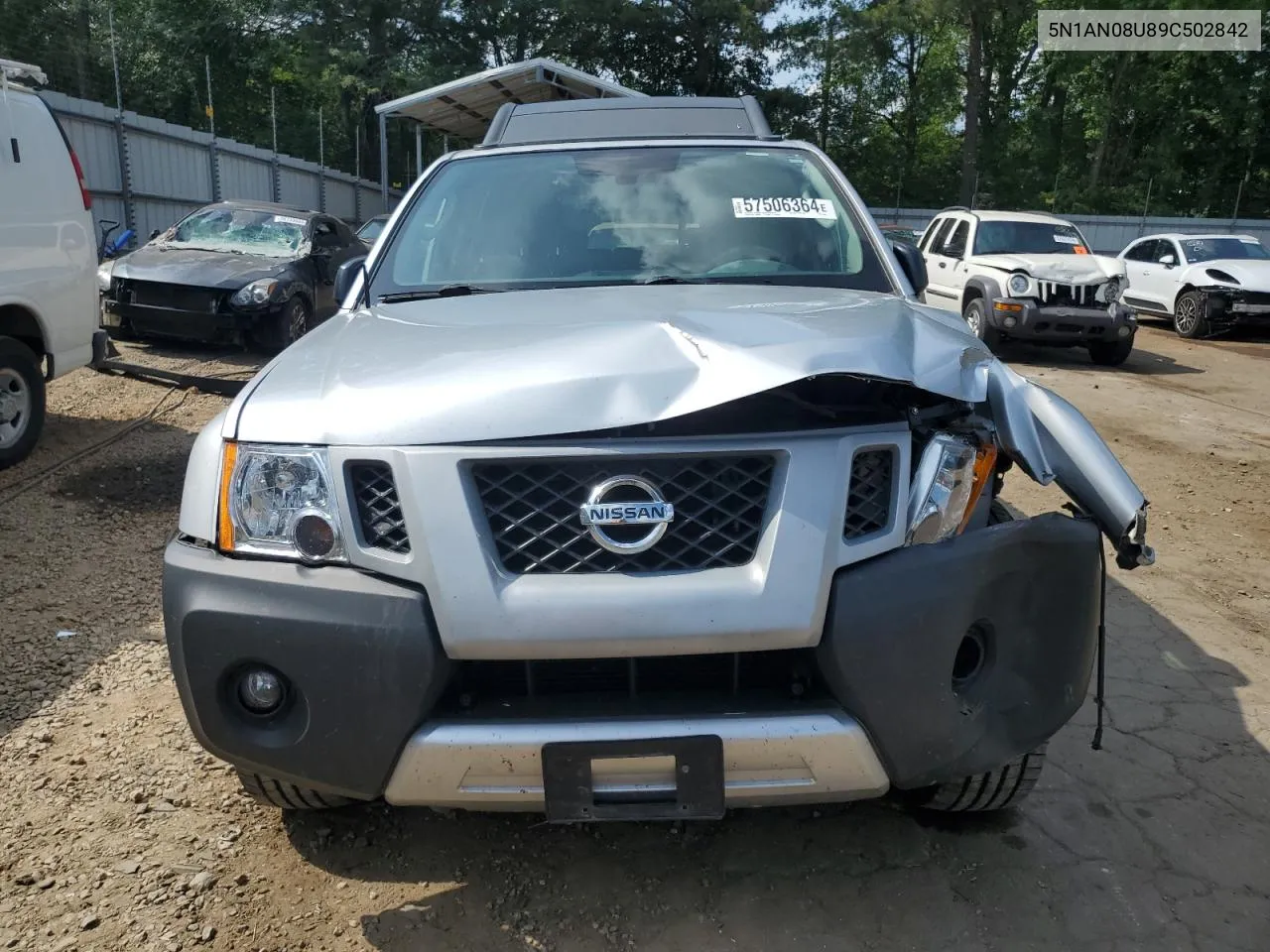 2009 Nissan Xterra Off Road VIN: 5N1AN08U89C502842 Lot: 57506364