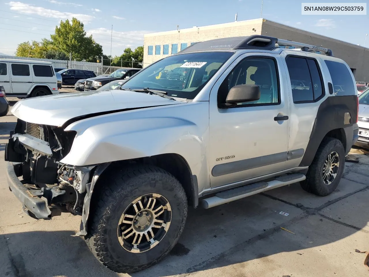 2009 Nissan Xterra Off Road VIN: 5N1AN08W29C503759 Lot: 72811644