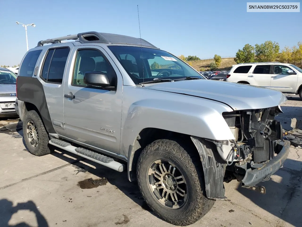 2009 Nissan Xterra Off Road VIN: 5N1AN08W29C503759 Lot: 72811644