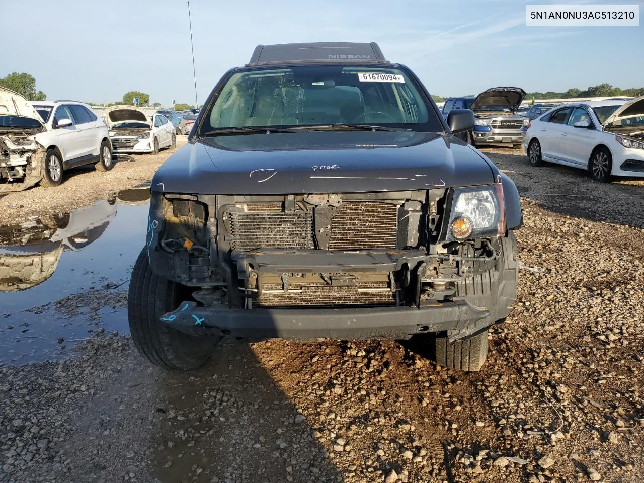 2010 Nissan Xterra Off Road VIN: 5N1AN0NU3AC513210 Lot: 61670094