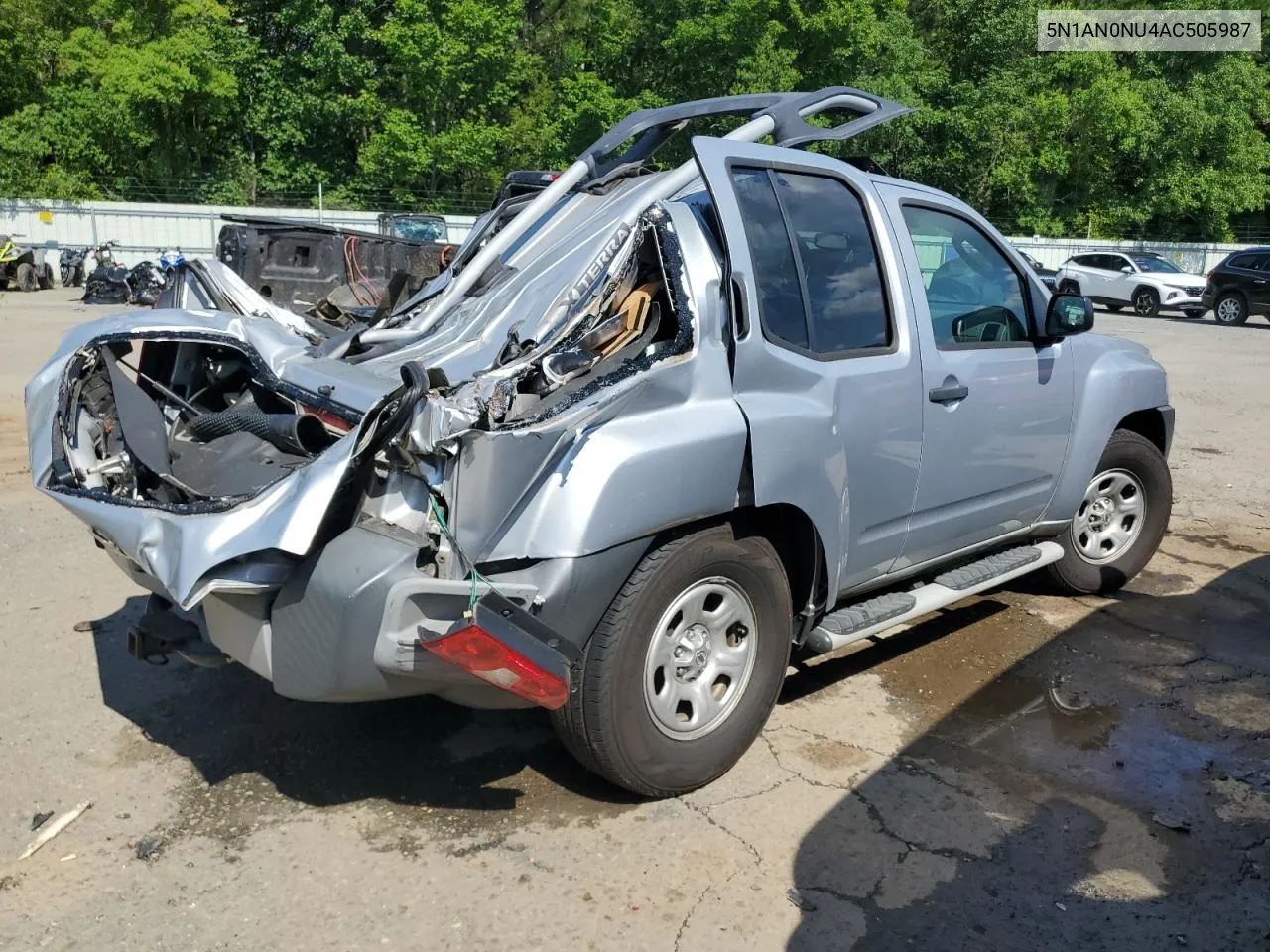 2010 Nissan Xterra Off Road VIN: 5N1AN0NU4AC505987 Lot: 62814954