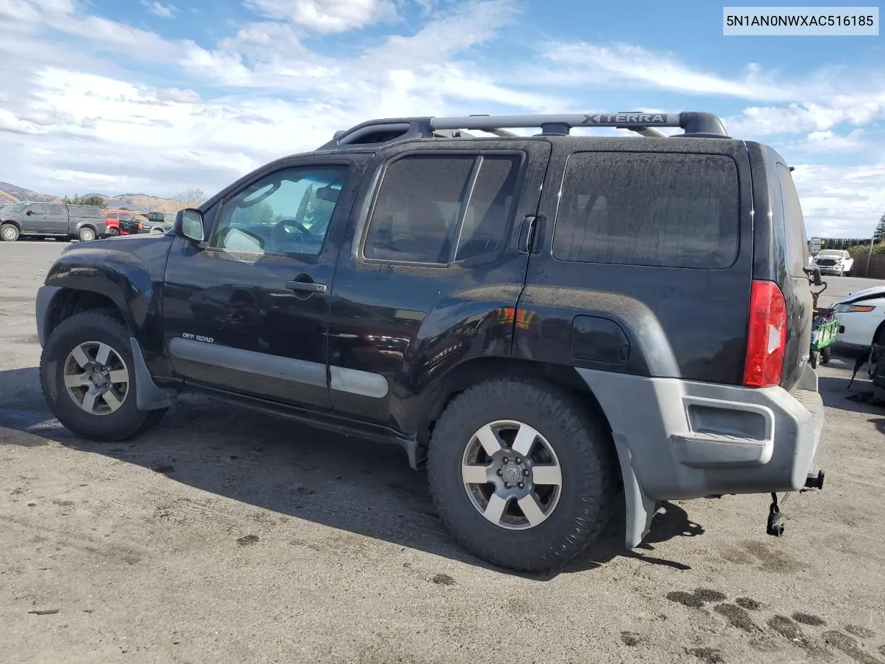 2010 Nissan Xterra Off Road VIN: 5N1AN0NWXAC516185 Lot: 72281884