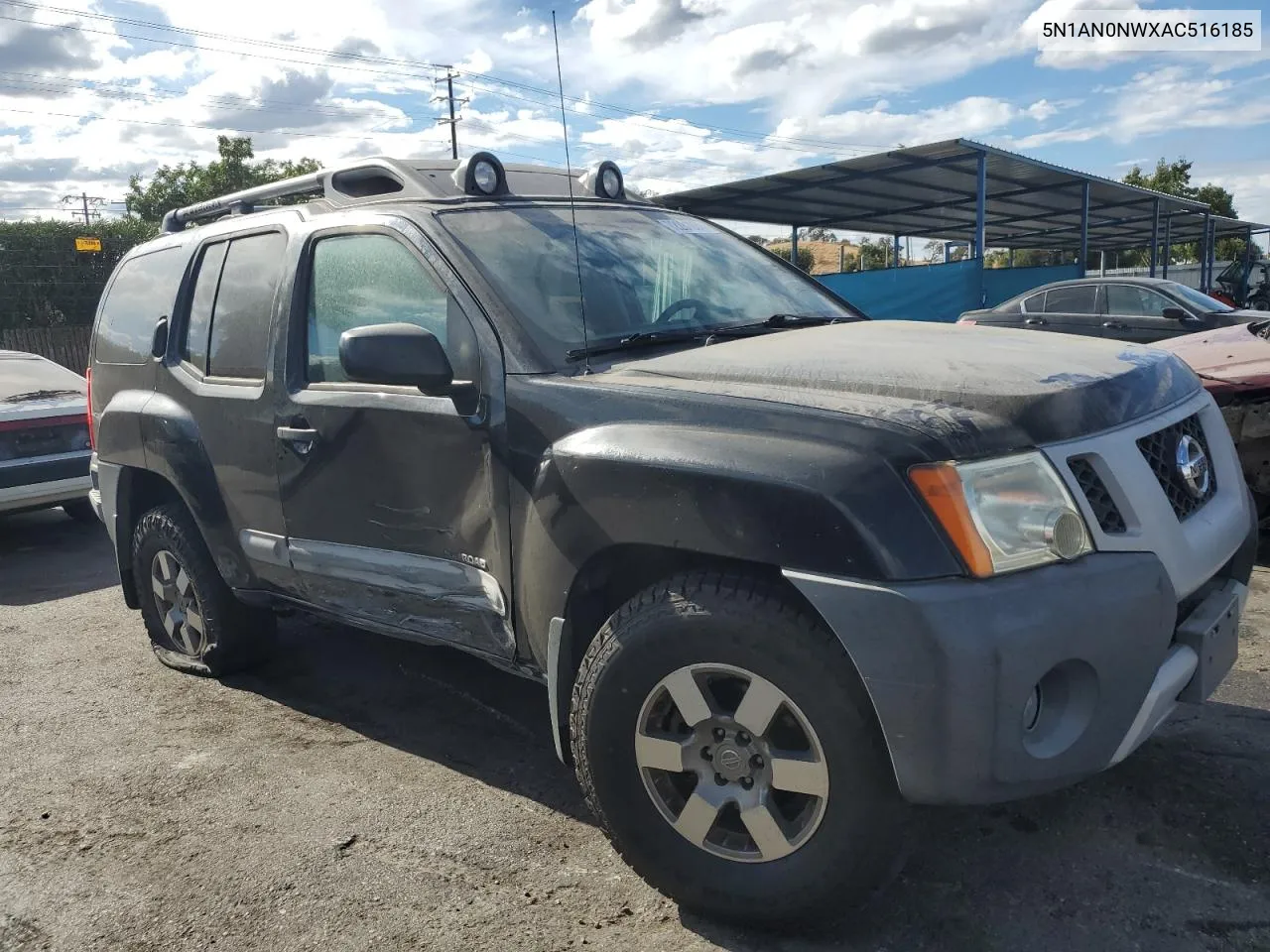 2010 Nissan Xterra Off Road VIN: 5N1AN0NWXAC516185 Lot: 72281884