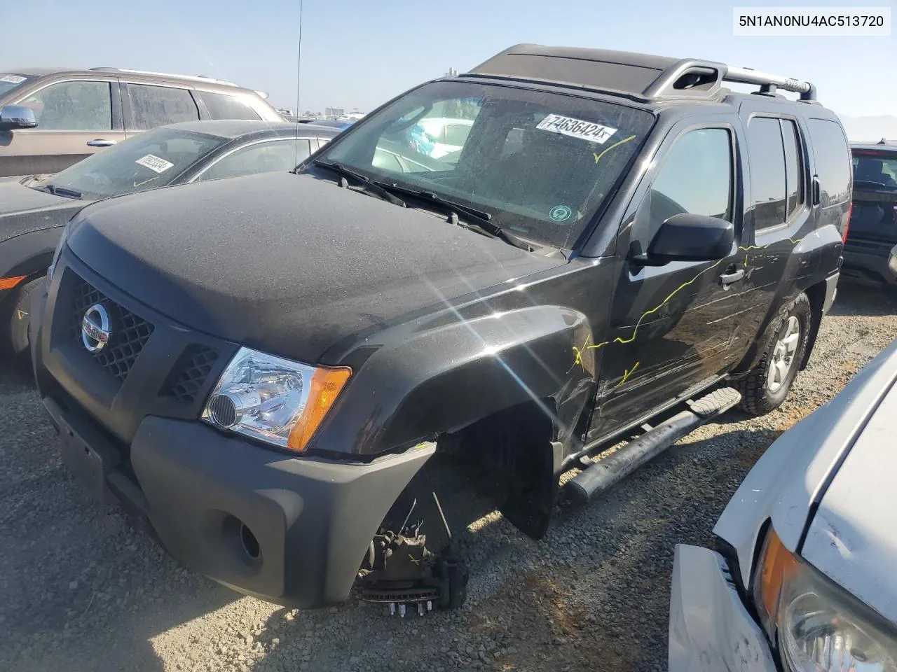 2010 Nissan Xterra Off Road VIN: 5N1AN0NU4AC513720 Lot: 74636424