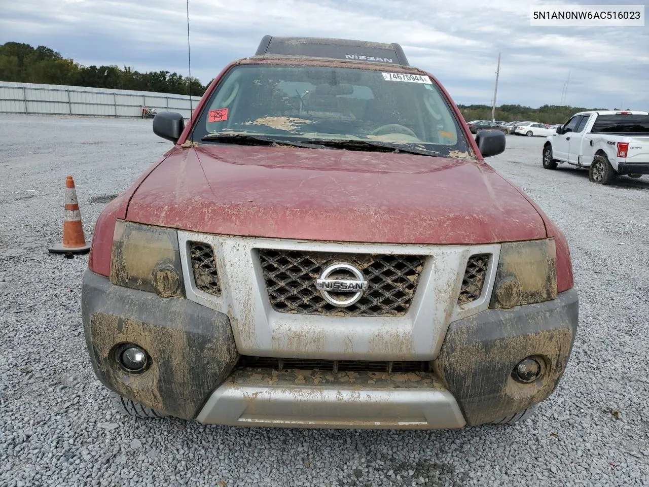 2010 Nissan Xterra Off Road VIN: 5N1AN0NW6AC516023 Lot: 74675944