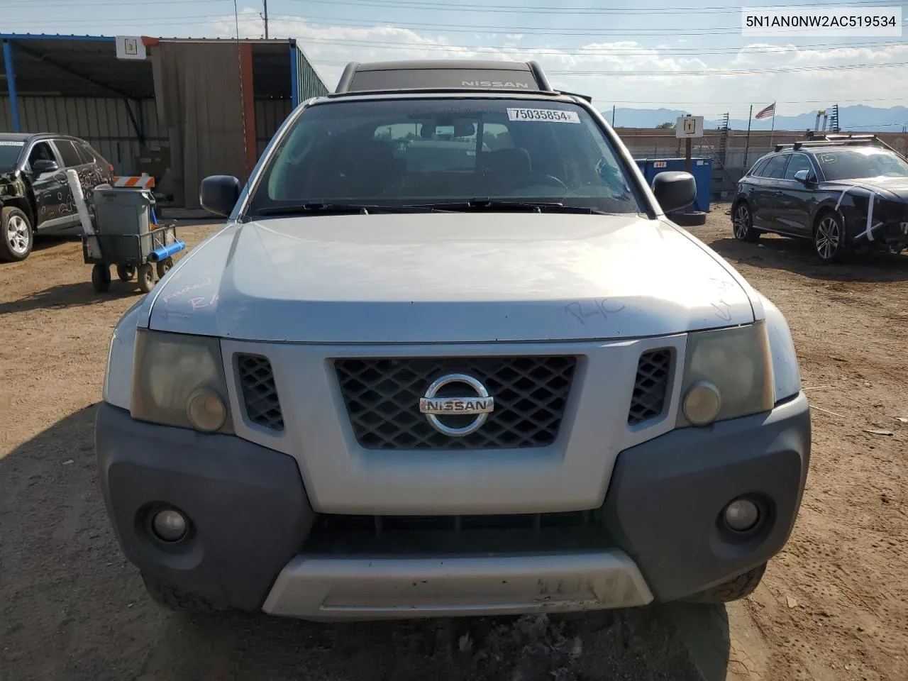 2010 Nissan Xterra Off Road VIN: 5N1AN0NW2AC519534 Lot: 75035854