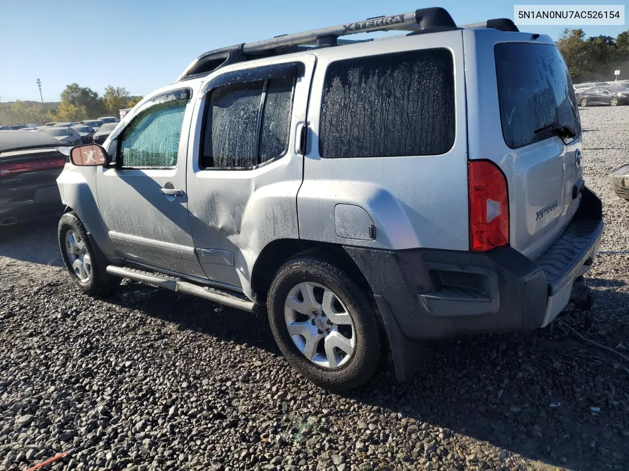 2010 Nissan Xterra Off Road VIN: 5N1AN0NU7AC526154 Lot: 76387724