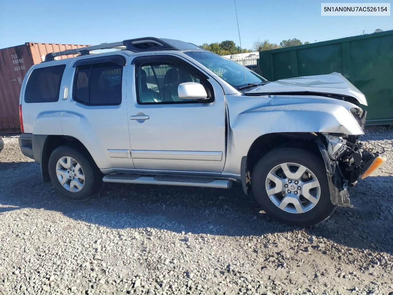 2010 Nissan Xterra Off Road VIN: 5N1AN0NU7AC526154 Lot: 76387724