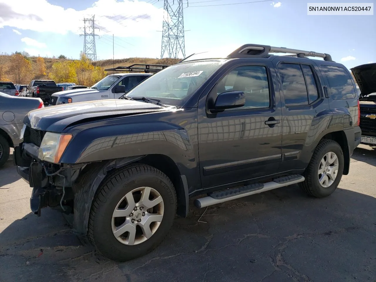 2010 Nissan Xterra Off Road VIN: 5N1AN0NW1AC520447 Lot: 77438194