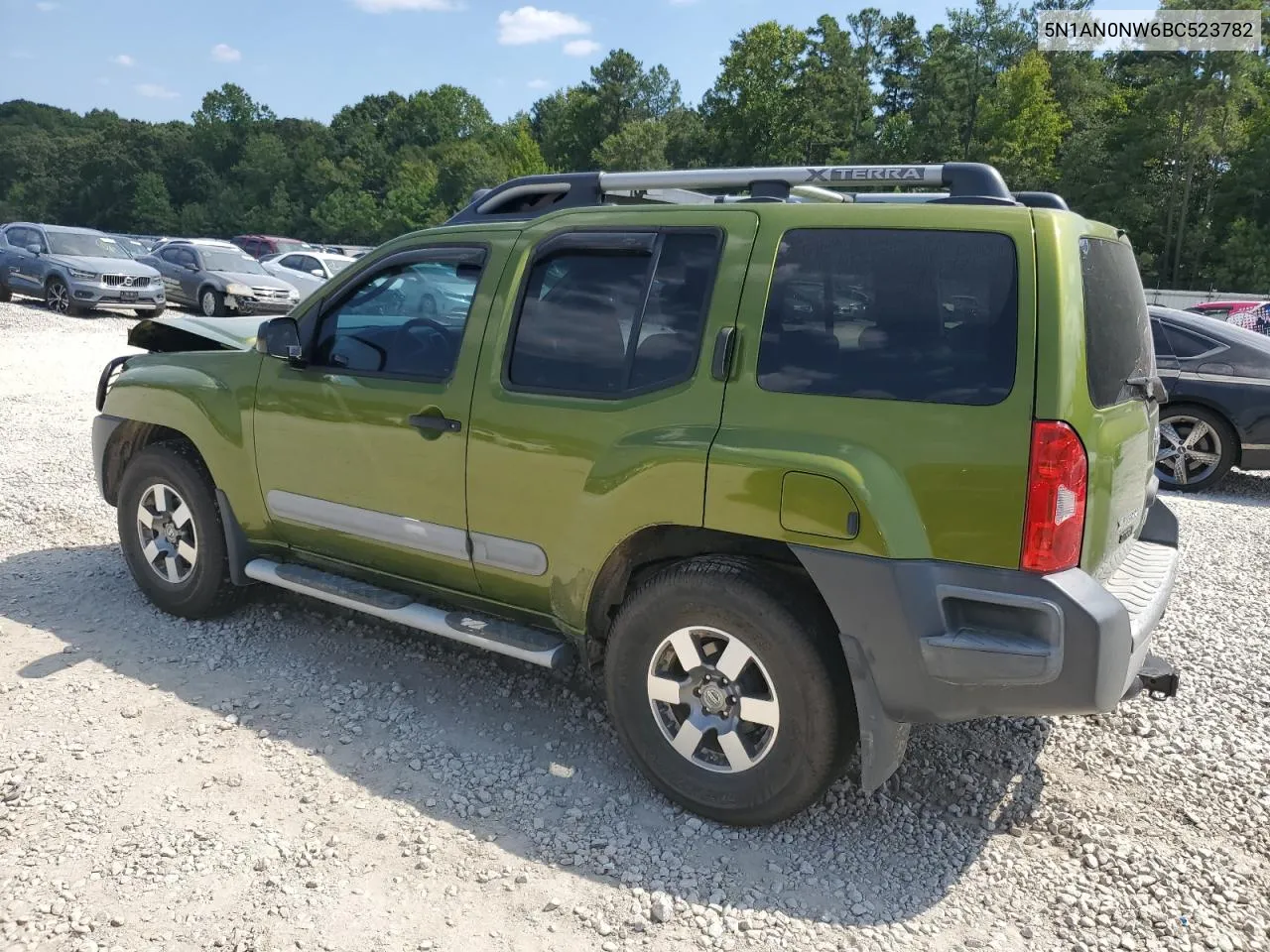 2011 Nissan Xterra Off Road VIN: 5N1AN0NW6BC523782 Lot: 69386664