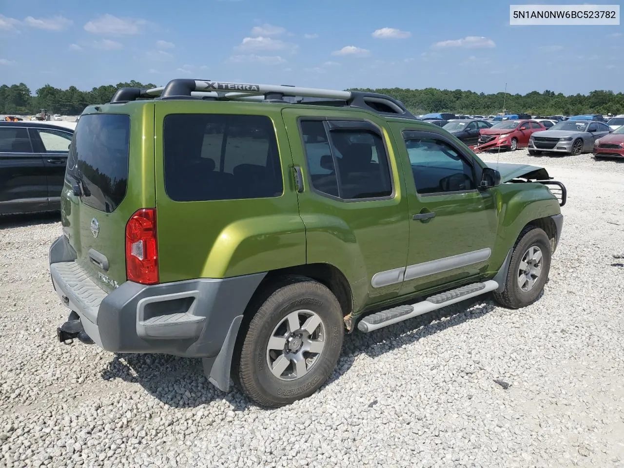 2011 Nissan Xterra Off Road VIN: 5N1AN0NW6BC523782 Lot: 69386664