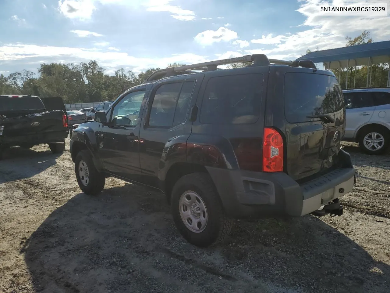 2011 Nissan Xterra Off Road VIN: 5N1AN0NWXBC519329 Lot: 71933304