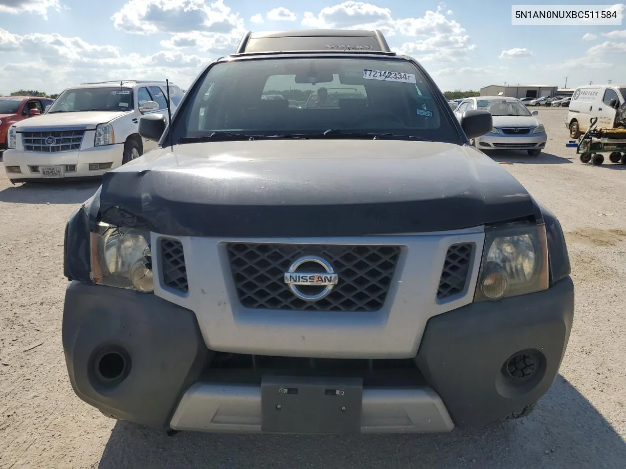 2011 Nissan Xterra Off Road VIN: 5N1AN0NUXBC511584 Lot: 72142334