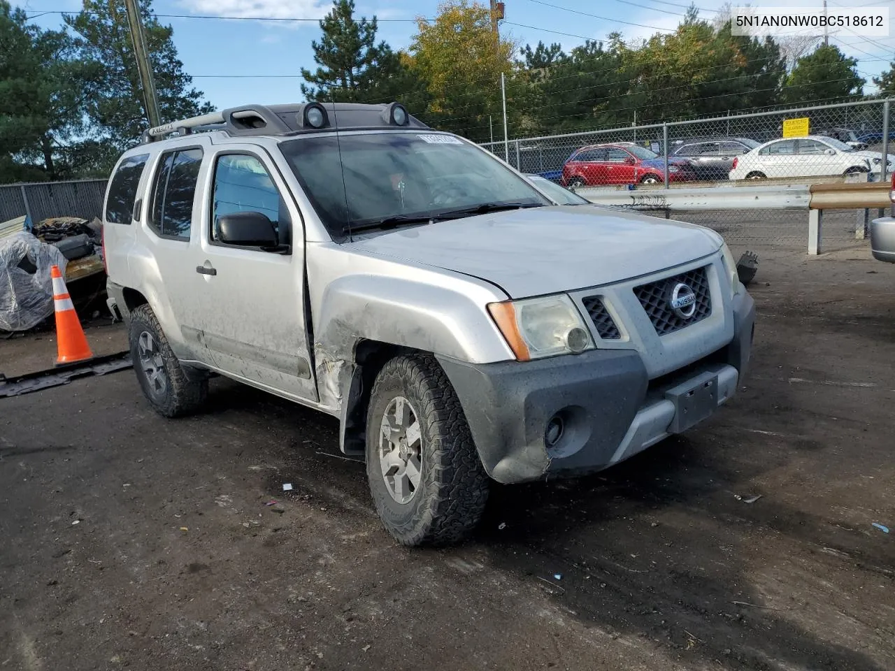 2011 Nissan Xterra Off Road VIN: 5N1AN0NW0BC518612 Lot: 73341204