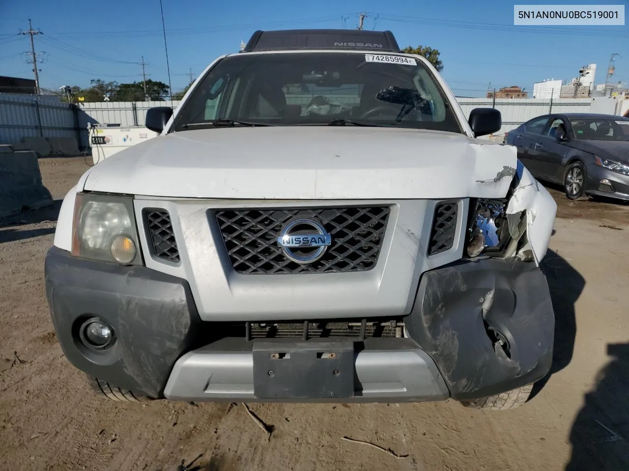 2011 Nissan Xterra Off Road VIN: 5N1AN0NU0BC519001 Lot: 74285994