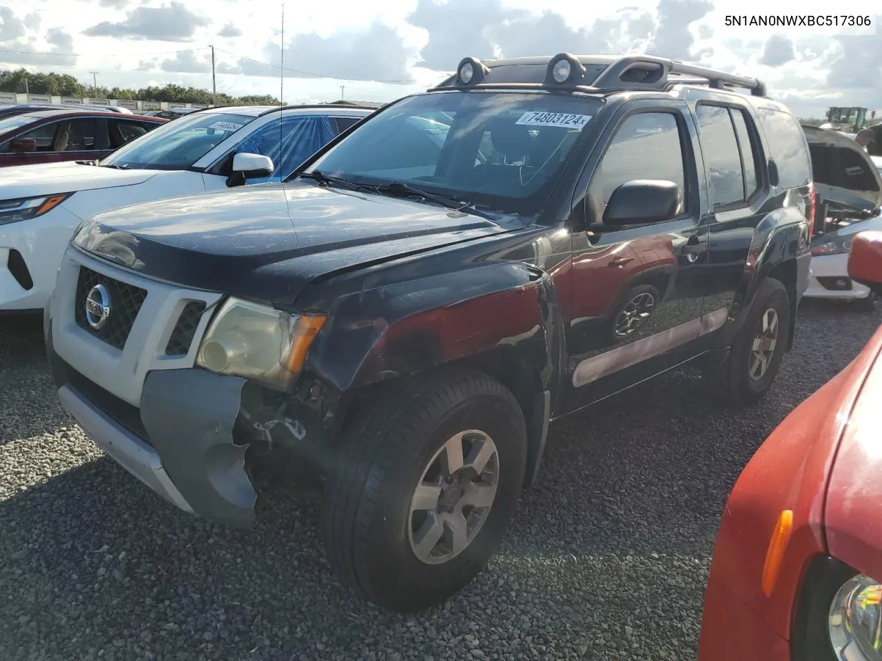 2011 Nissan Xterra Off Road VIN: 5N1AN0NWXBC517306 Lot: 74803124