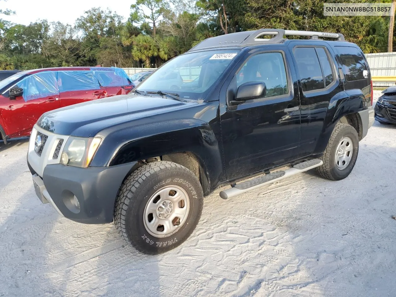 2011 Nissan Xterra Off Road VIN: 5N1AN0NW8BC518857 Lot: 76951424