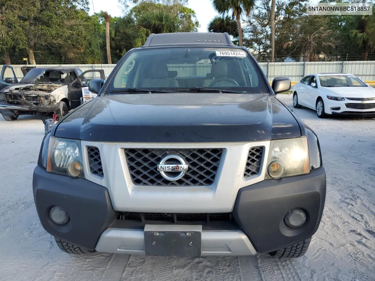 2011 Nissan Xterra Off Road VIN: 5N1AN0NW8BC518857 Lot: 76951424