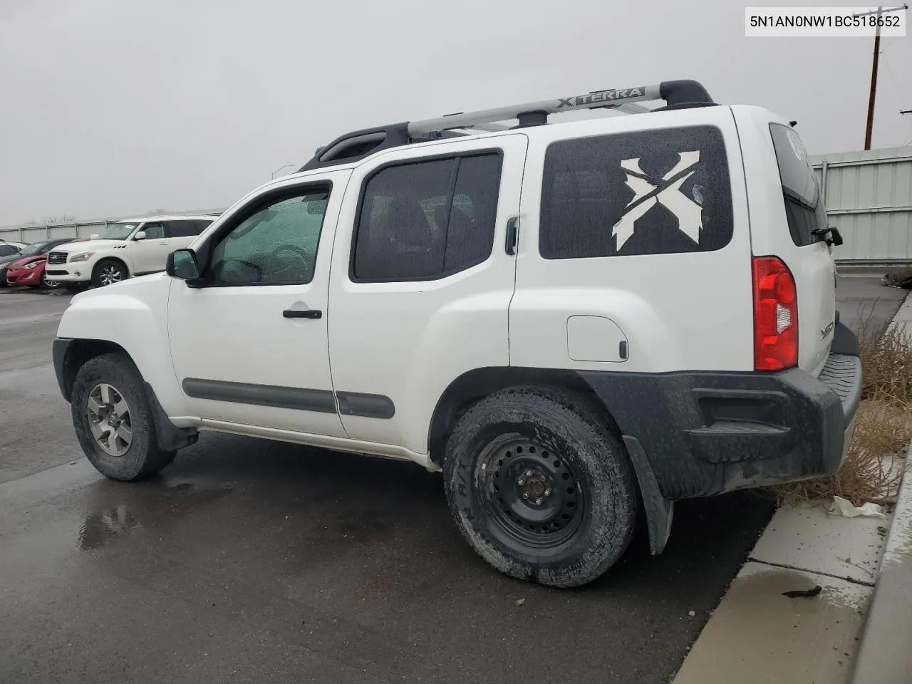 2011 Nissan Xterra Off Road VIN: 5N1AN0NW1BC518652 Lot: 78227544