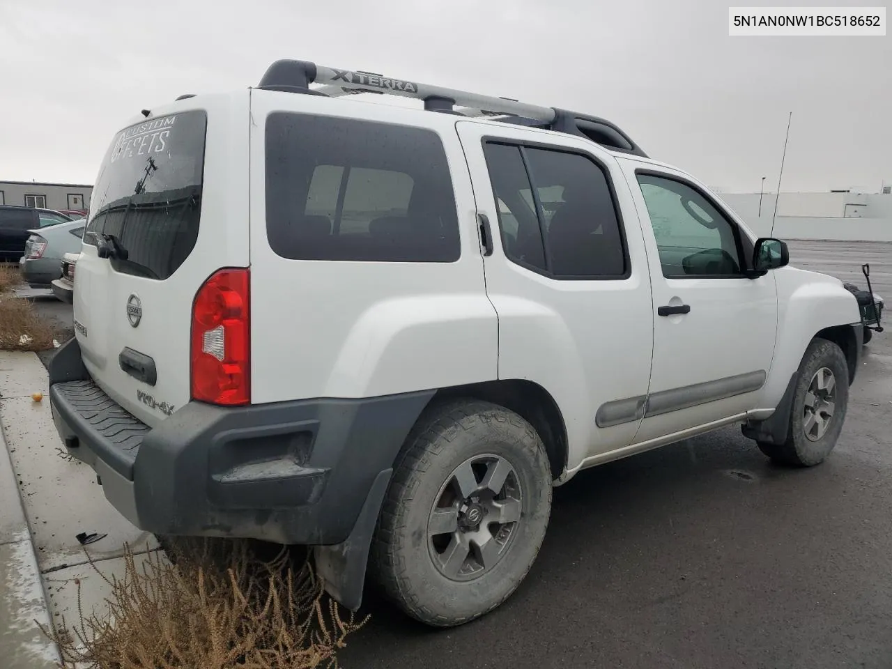 2011 Nissan Xterra Off Road VIN: 5N1AN0NW1BC518652 Lot: 78227544