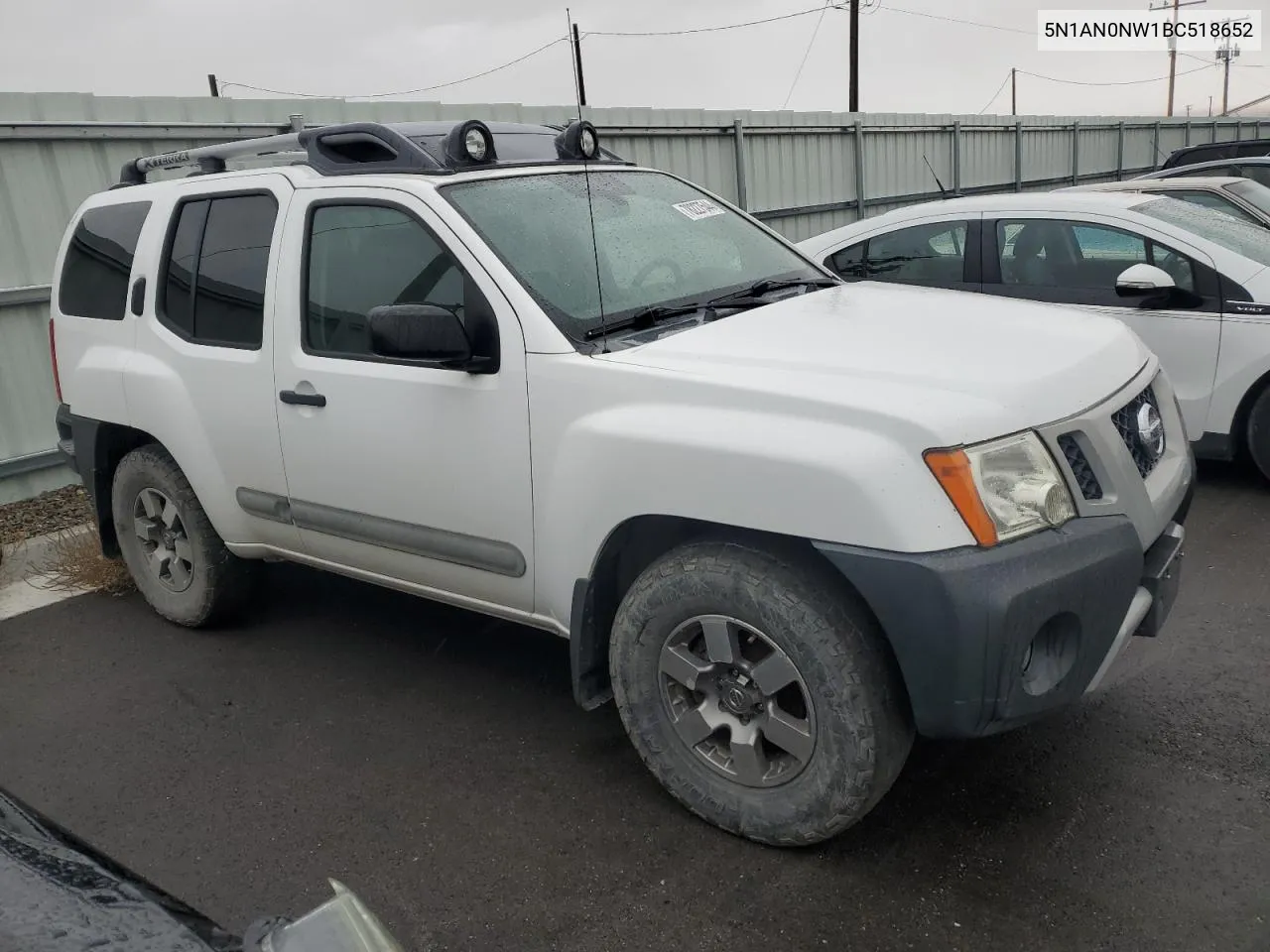 2011 Nissan Xterra Off Road VIN: 5N1AN0NW1BC518652 Lot: 78227544