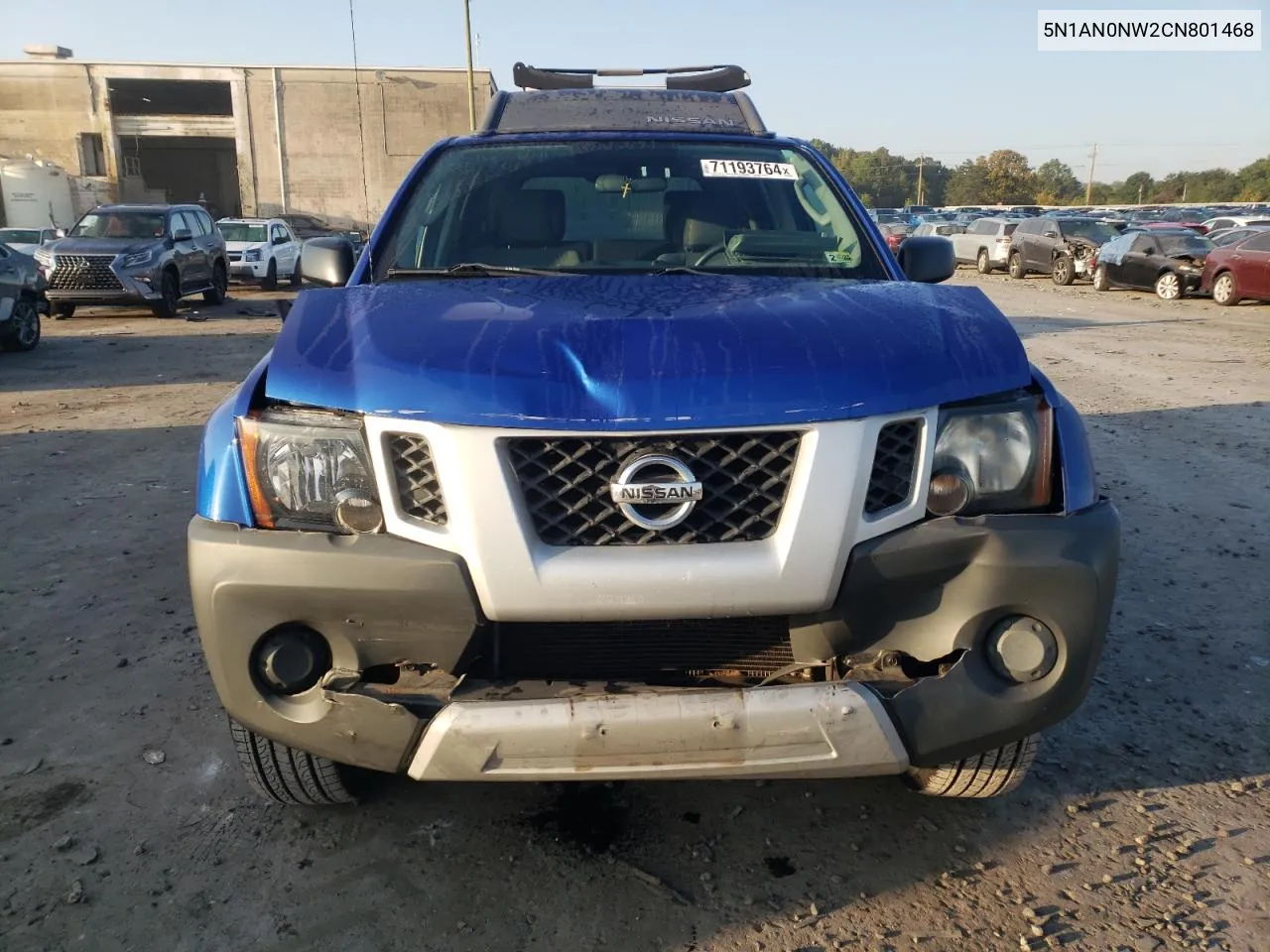 2012 Nissan Xterra Off Road VIN: 5N1AN0NW2CN801468 Lot: 71193764