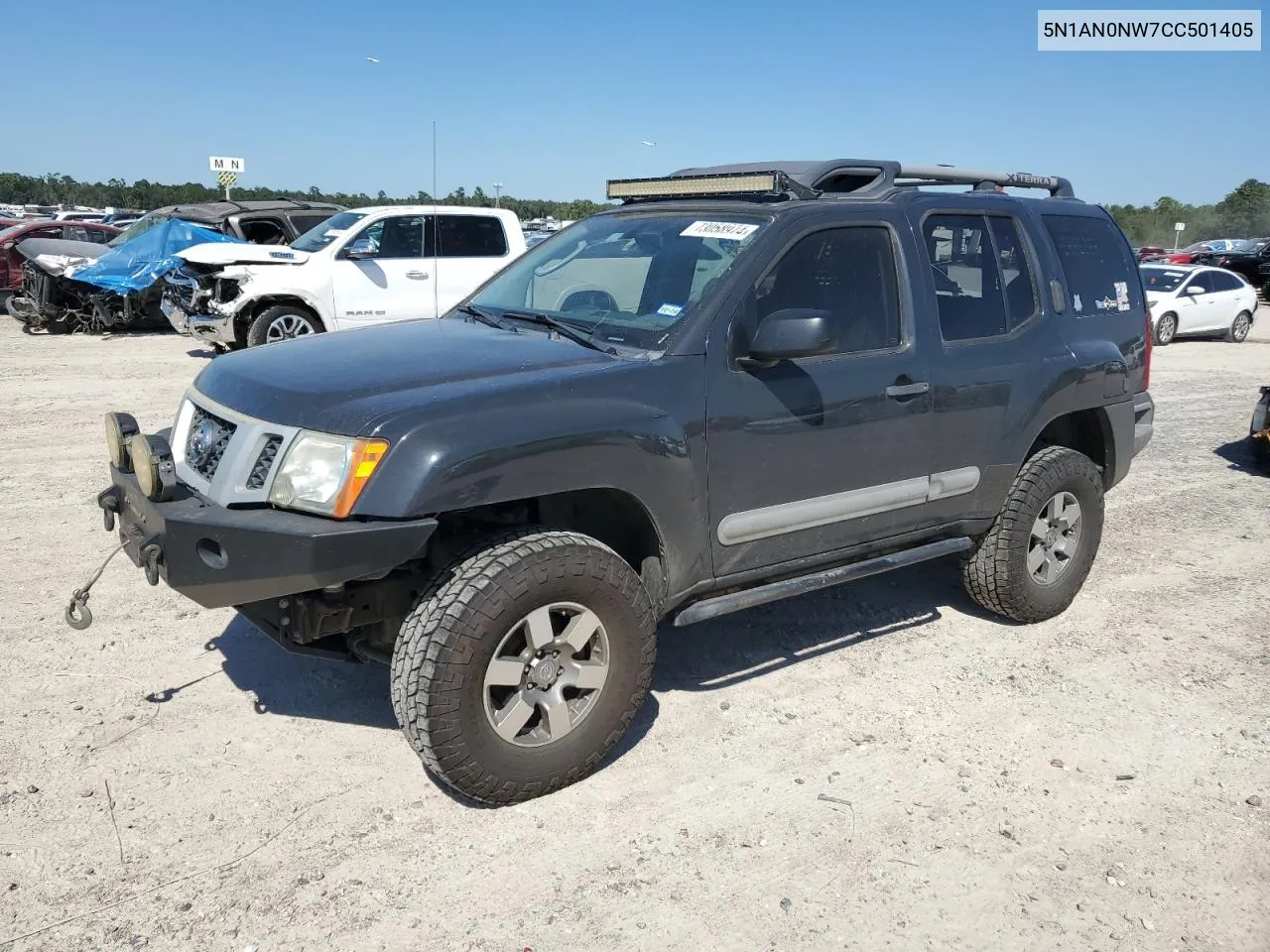 2012 Nissan Xterra Off Road VIN: 5N1AN0NW7CC501405 Lot: 73058974