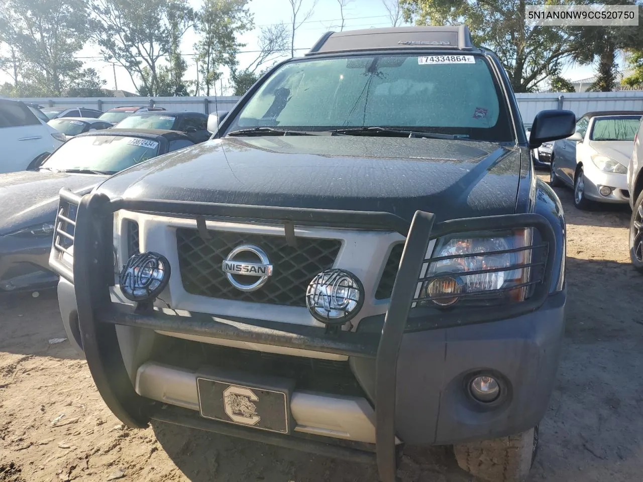 2012 Nissan Xterra Off Road VIN: 5N1AN0NW9CC520750 Lot: 74334864