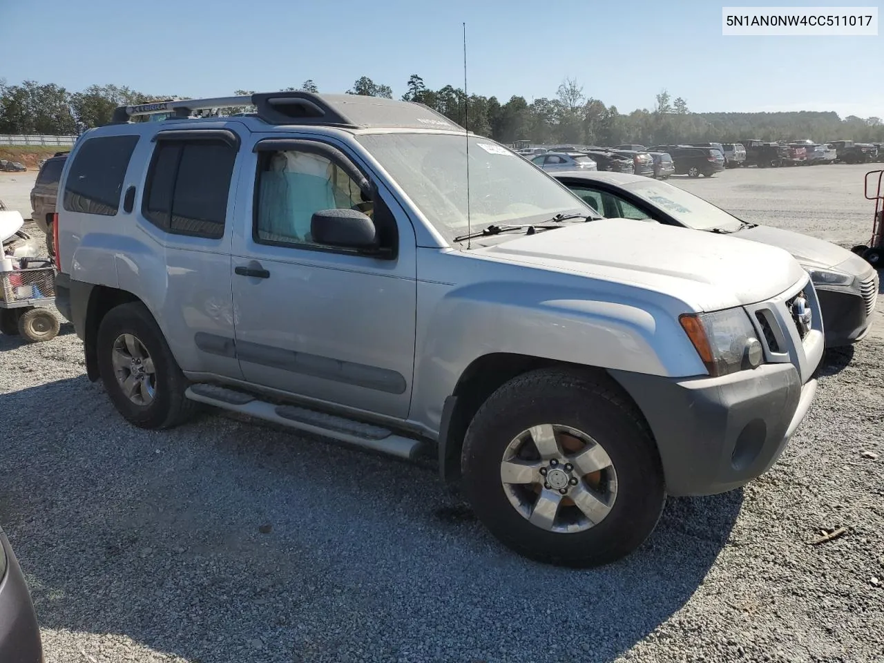 2012 Nissan Xterra Off Road VIN: 5N1AN0NW4CC511017 Lot: 74467654