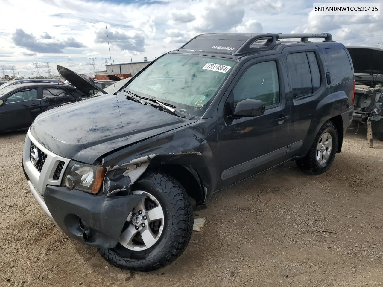 2012 Nissan Xterra Off Road VIN: 5N1AN0NW1CC520435 Lot: 75074884